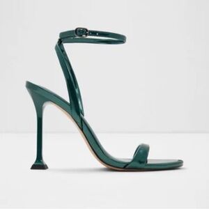 Aldo Dark Green Strappy Heels